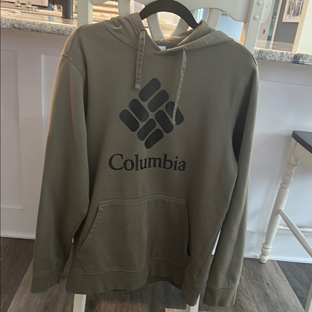 Columbia Green Hoodie Sweatshirt Casual Wear